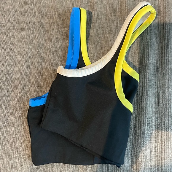 SPORTS BRA BLACK SPLIT 59 - Picture 3 of 7